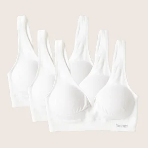 3-Pack Sömlös Bambu-BH med Inlägg - Outlet