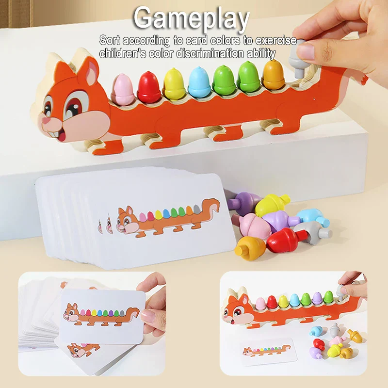 Sensory Color Sticks™ – Färgläggning & djur - färgsorteringsspel - Bild 3