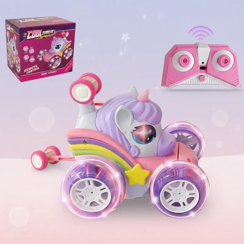 GlowRide – Färgglad och aktiv – Unicorn RC-bil - Bild 6