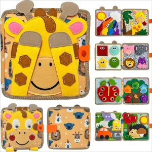 Sensory Toddler Book™ – Känn & Upptäck - Filtbok Djur